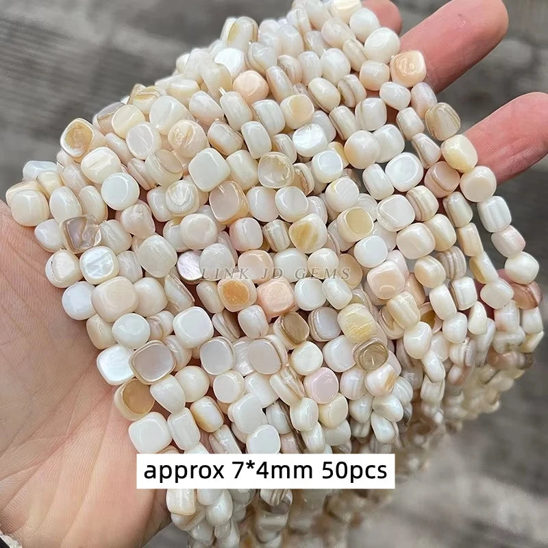 Natürliche Shell Perlen Unregelmäßige Form Glatte Perlen Lose Spacer Perlen Für Schmuck Machen Diy Ohrringe Halskette Zubehör Erkenntnisse