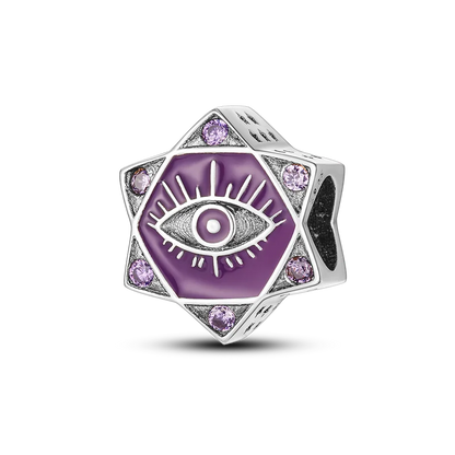 Sicherheitsketten aus 925er-Sterlingsilber, violette Serie, Schmetterling, Widder, Zwillinge, passend für Original-Armbänder, DIY-Schmuckherstellung, Geschenk für Frauen
