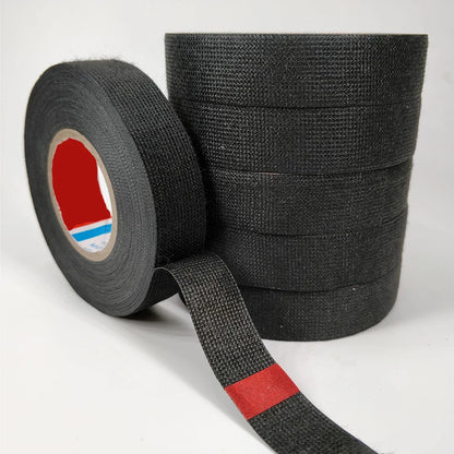 15-Meter-Kabelklebeband, schwarz, elektrisch, hitzebeständig, Kabelbaumbündel, Isolierung, Auto, Autoverdrahtung, Stoff, Stoffwickel ﻿