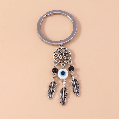 Retro Truthahn Glück bösen Blick Schlüssel bund Edelstein Kristall Schlüssel ring Anhänger für Auto Schlüssel halter Handtasche Dekor DIY Schmuck Geschenke