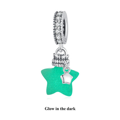 WOSTU 925 Sterling Silber Tier Cat Charm Anhänger Herz Familie Marienkäfer Bee Perlen Fit Original Armband DIY Schmuck Für Frauen