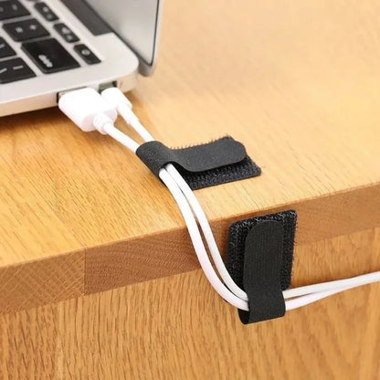 10–200 Stück wiederverwendbarer Kabel-Organizer für Schreibtisch, Drahtwickler, Kabelbinder-Organizer, selbstklebende Kabel-Seilhalter, Kordelschutzgurte