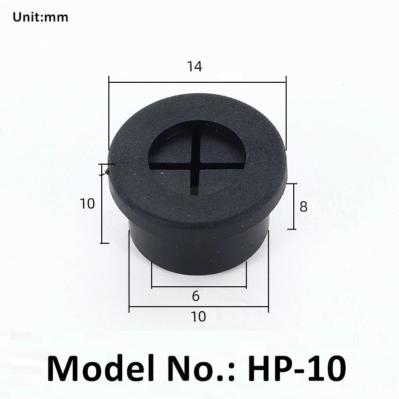 Spulenschutzspule, umweltfreundlicher Gummistopfenkopf, Kreuzschutzstopfen vom Typ HP, flammhemmender Stecker