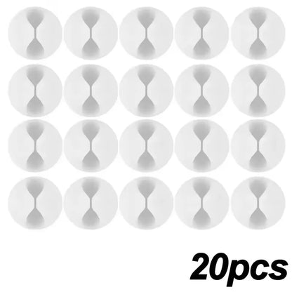 5/10/20/50Pcs Kabel Wickler Organizer USB Ladekabel Clips Schreibtisch Ordentlich Organizer Draht Kabel halter Protektoren In Home Office Auto