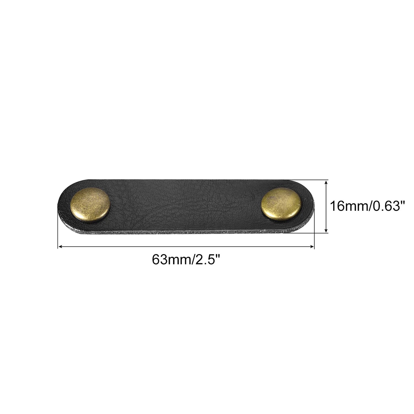 5/10 Stück Leder-Kabelbinder, Kabelbinder, Kabel-Organizer, 63 x 16 mm, tragbares Datenkabel, Leder-Clips, Kopfhörer-Kabel-Management-Halter