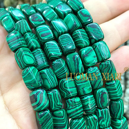 Natürliche Stein 8x12MM Unregelmäßige Raw Grün Taiwan Jade Jaspis Lose Spacer Perlen für Schmuck Machen Diy Armband zubehör 15''