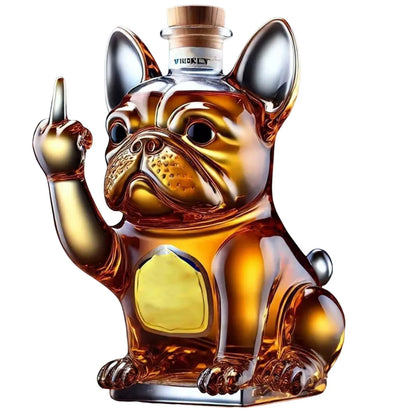 Simulation Dackel Hund Whisky Glas Flasche Dekanter Streich Dackel Dekanter Dekoration Statue Flasche Geeignet für Bars