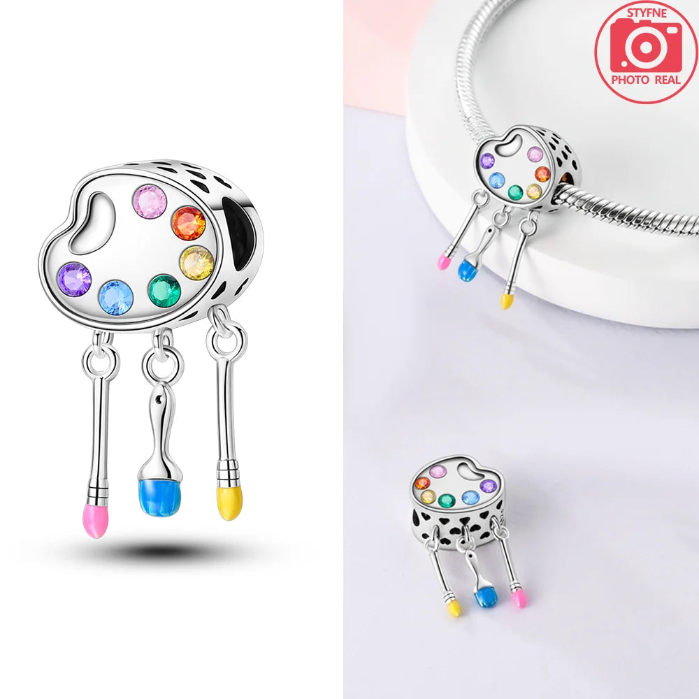 Neue Silber 925 Blaue Libelle Schmetterling Charms Perlen Fit Original Armband für Frauen DIY Edlen Schmuck Zubehör Perlen Geschenke