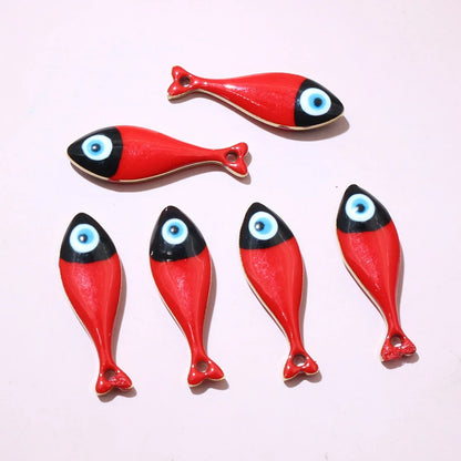 10 Stück 20x6,5mm Emaille Fisch Charms Anhänger Edelstahl DIY Schmuck Making Zubehör Erkenntnisse für Halsketten Ohrringe Armband