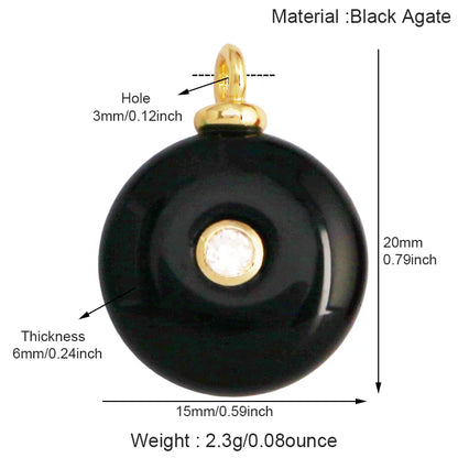 Jade Achat Amethyst Amazonit Wasser Gras Lapis Lazuli Charm Anhänger, 18K echt vergoldet Schmuck für Halskette Handwerk Herstellung S79