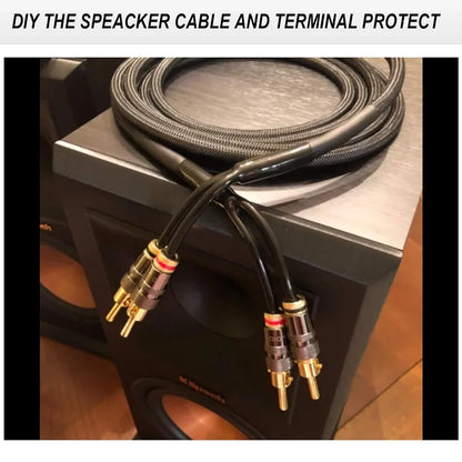 Kabelhüllen-Zubehör: Nicht schrumpfbare PVC Y-Splitter-Kabelhüllen für Audio-Lautsprecherkabel, 5mm, 7mm, 9mm, 12mm, 16mm