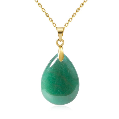 Naturstein Kristall Anhänger Teardrop Mode Halskette für DIY Halskette Ohrringe machen Schmuck Weihnachten Freundschaft Geschenk