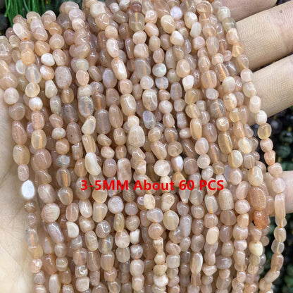 Natürliche Sonnenstein Edelsteine Unregelmäßige Facettierte Rondelle Runde Lose Spacer Perlen Für Schmuck Machen DIY Armband Halskette Zubehör