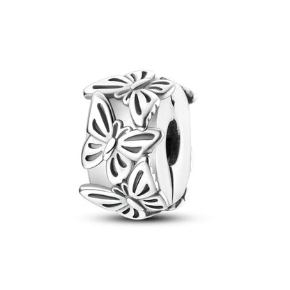 Charms aus 925er Silber, Schmetterling, Libelle, Blumen, Sterne, Mond, Teufelsauge, Abstandsperlen, passend für Qikaola 925 Original-Armbänder, DIY-Schmuck