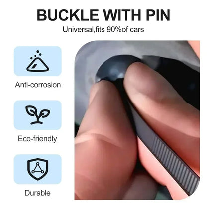 Selbstverriegelnde Universelle Nylon-Kabelbinder mit Schnalle, Hochbelastbare Kabelbinder mit Stift & Knopf für Auto-Reparaturen und Alltagsgebrauch