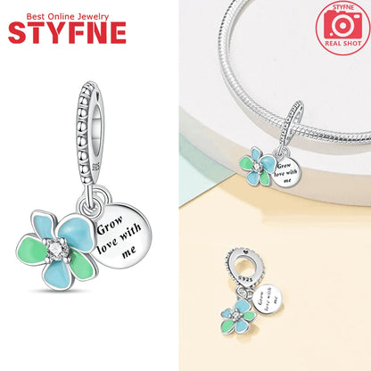 Sterling Silber 925, Fantasie, buntes Herz, Charm-Planeten-Anhänger, Perlen, passend für Original-Armband, Perle für Frauen, edler Schmuck, Geschenk