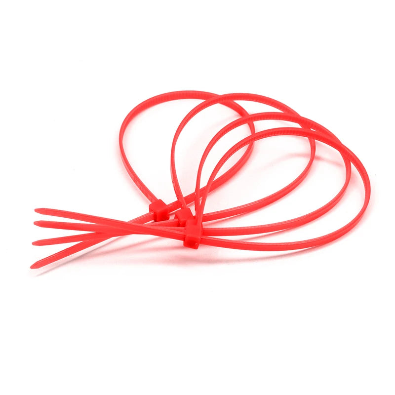 100 Stück selbstsichernde Nylon-Kabelbinder 100/150/200mm – Verstellbare Kabelbinder aus Kunststoff für Haus und Garten