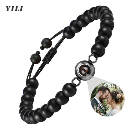Custom bracelet with picture inside, personalized projection bracelets with photos, picture bracelet, personalized memorial gifts