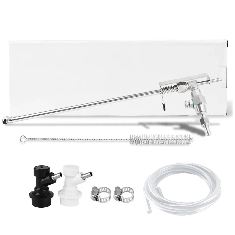 Edelstahl Flasche Füllstoff Bier Pistole, Homebrew Bier Fass Co2 Füllung Abfüllung Gerät Kohlensäure Kit, einhand Intuitive Bedienung