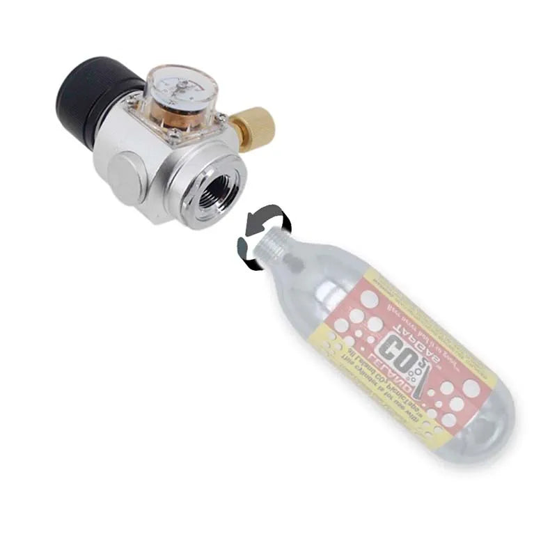 Homebrew Co2-Regler, 0–90 psi, 5/8–18UNF, Gewinde passend für 74 g Co2-Kartusche, tragbar, Mini, professionelle Qualität, schnelle Karbonisierung