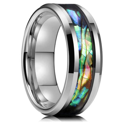 Mode Wikinger Baum des Lebens Edelstahl Abalone Muschel ringe für Männer Odin Norse Wikinger Runen ringe Retro Amulett Schmuck Geschenk