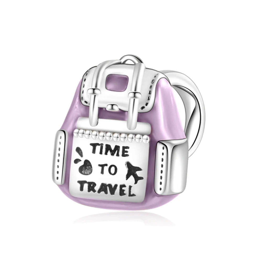 Lila Serie 925 Sterling Silber Maiglöckchen Rose Meerjungfrau Hexenhut Charm Passend für DIY Armband Halskette Charmante Geschenke