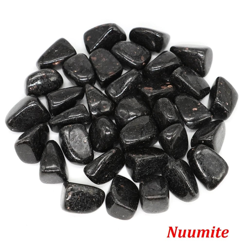 Natürliche Trommelstein-Heilkristalle, Malachit, Amazonit, Chiastolith, Probe, Energie, Mineral, Tank, Aquarium, Garten, Heimdekoration