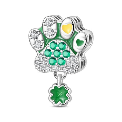 Glücksbringer aus 925er-Sterlingsilber mit vierblättrigem Kleeblatt, Hufeisenkrabbe, Marienkäfer-Zahlen-Charm, passend für DIY-Armbänder, Halsketten, Gesundheit, Glücksgeschenke