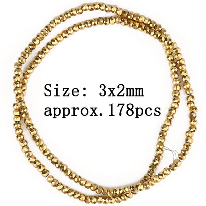 AAA+ Retention Farbe Natürliche vergoldete Hämatit Perle Herz Runde Stern Spacer Lose Perlen für Schmuck Machen DIY Charm Armband