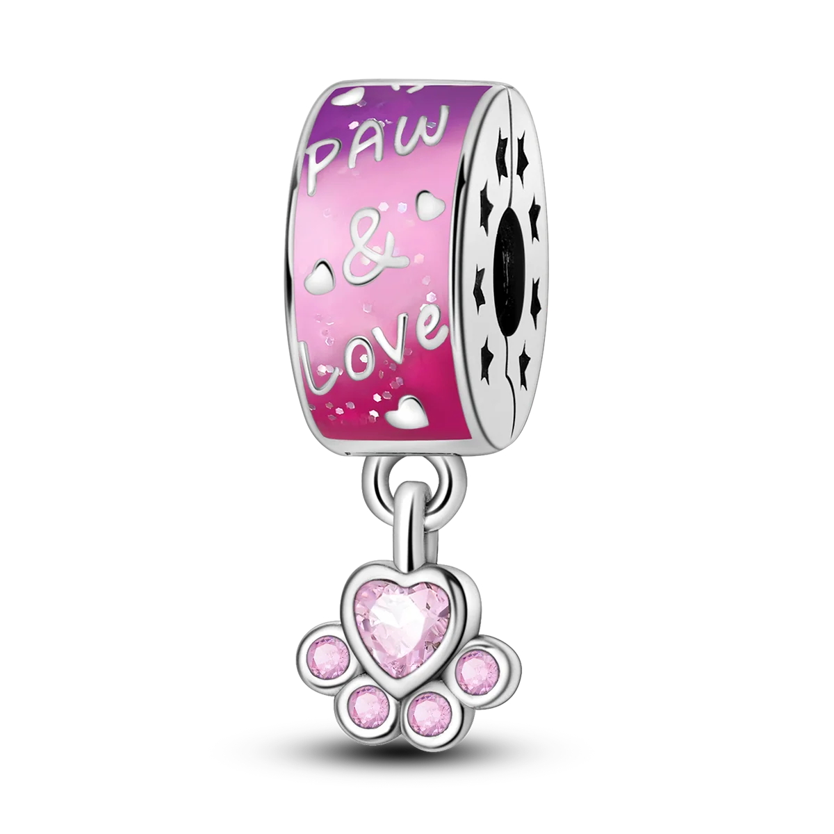Silberverschluss, 925er-Sterlingsilber, CZ-Pflaster-Clip-Charms, Gänseblümchen-Perlen, Stopper, Sicherheitskette, passend für Original-Armreif, Schmuck-Clip