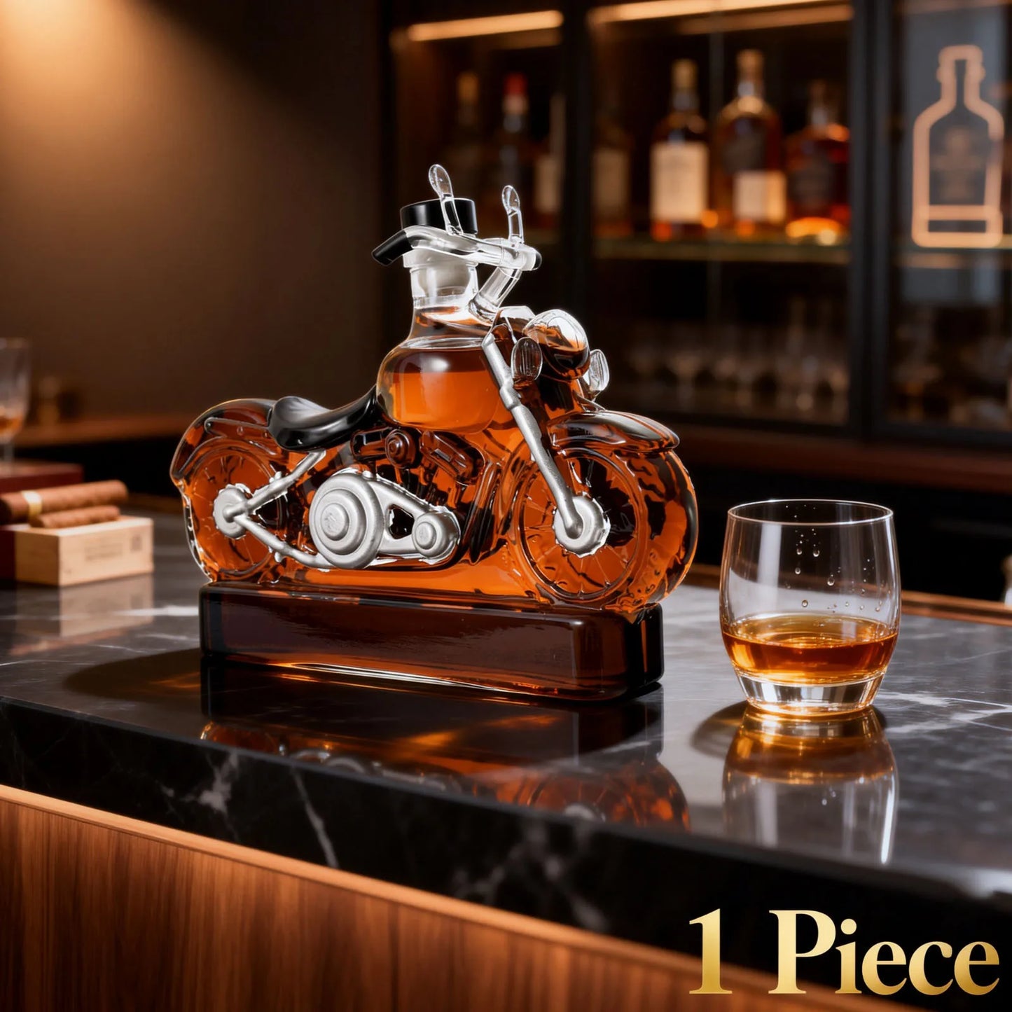 300ML Kreative Whisky Dekanter Glas Motorrad Wein Dekanter Vintage Champagner Wodka Wein Spender für Küche Bar Zubehör