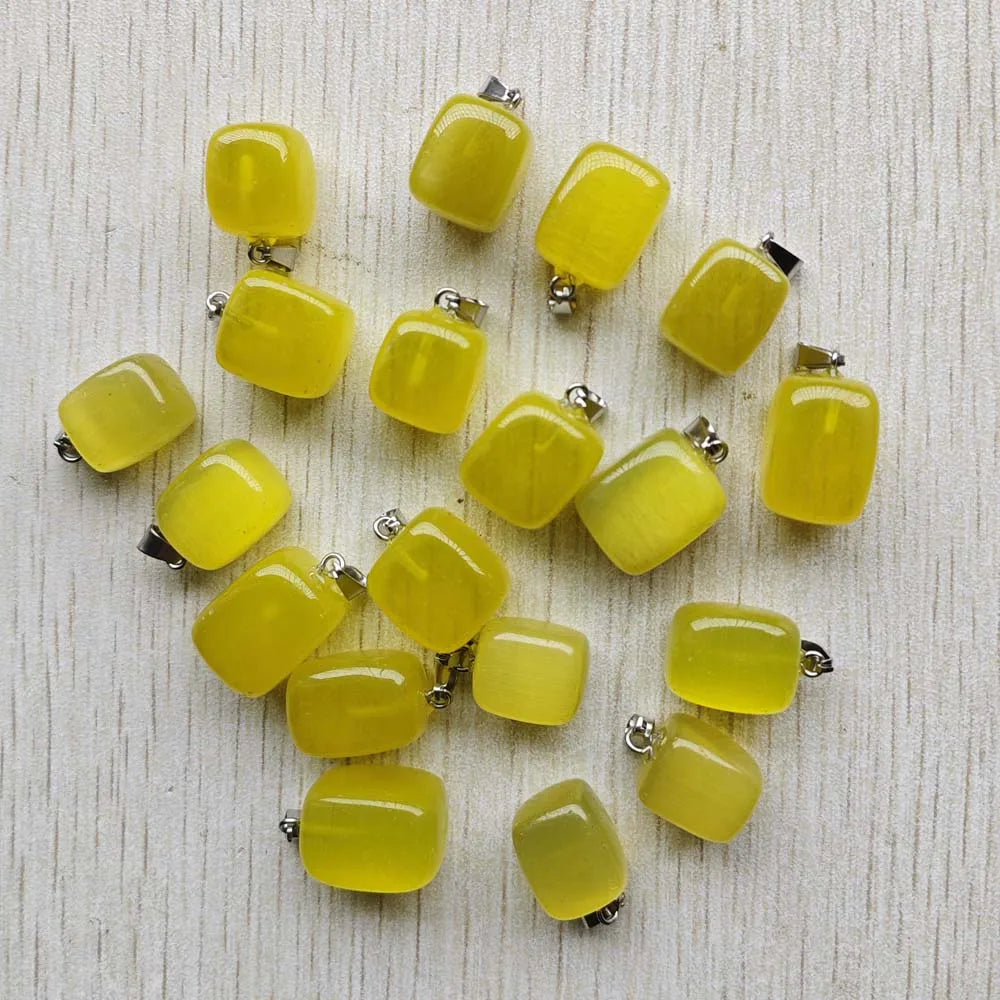Großhandel 50 teile/los 2025 heißer verkauf trendy Verschiedene Naturstein Gemischt Unregelmäßige form anhänger charms schmuck