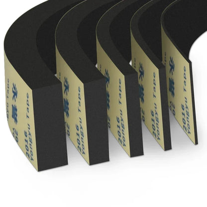 Breite 100–500 mm, selbstklebender Gummi-Schwamm-Dichtungsstreifen, einseitig klebend, EVA, schwarzer Schaumstoff, Antikollisionsdichtung, Dicke 2 mm
