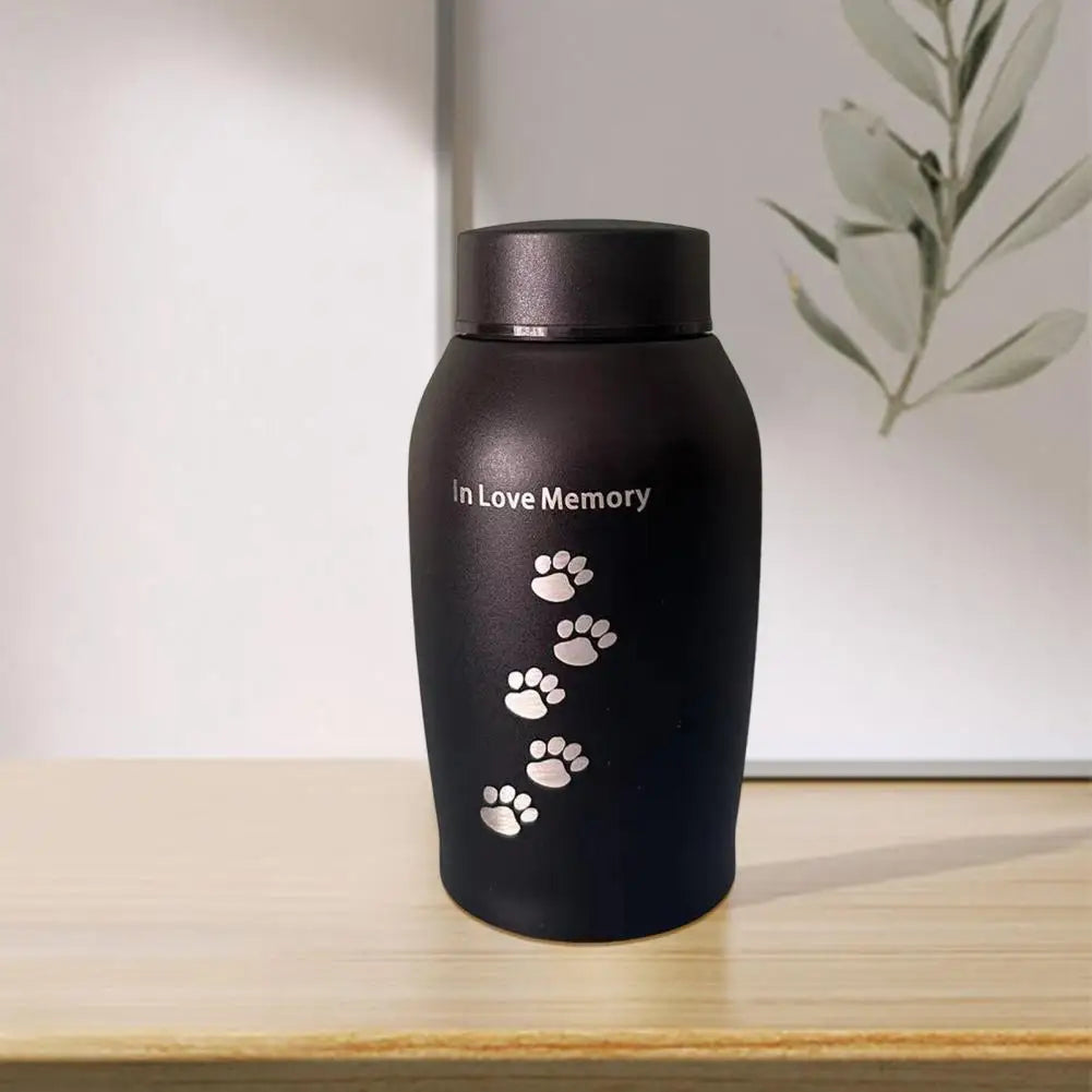Neue mehrfarbige Edelstahl-Hundeurnen für Hunde, Katzen, Vögel, Maus, Feuerbestattung, Asche, versiegelte Beerdigung für Hunde, Haustier-Souvenir-Glas