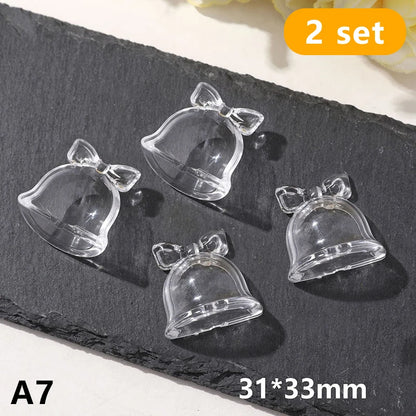 ieniaCC11 Parque2 Stück Tierhaar-Andenkenbox, transparent, für Hunde und Katzen, Fell, Aufbewahrungsbox für DIY-Gedenkdekoration, Geschenk für Haustierliebhaber, Display-Souvenir