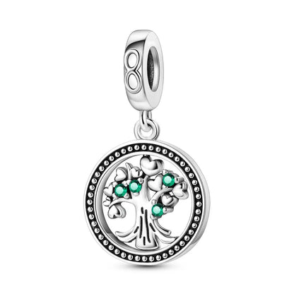 Versilberte Katzenpfote, Zauberwürfel, Blumen-Charms, Anhänger, passend für Original-Armbänder, DIY-Modeschmuck