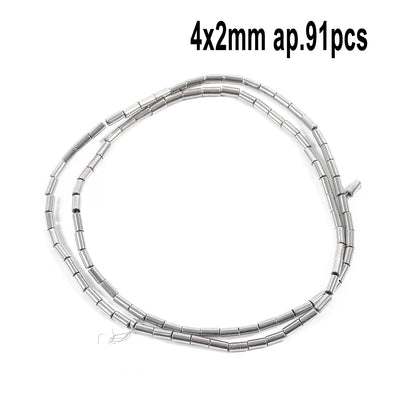 Großhandel AAA Rhodium Hämatit Perlen Charms Herz Stern Rohr Facettierte Runde Unregelmäßige Geometrische Form Perlen Für Schmuck Machen