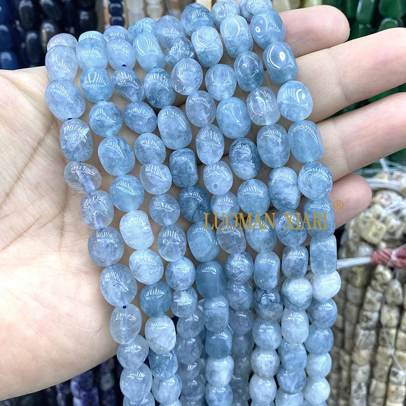 Natürliche Stein 8x12MM Unregelmäßige Raw Grün Taiwan Jade Jaspis Lose Spacer Perlen für Schmuck Machen Diy Armband zubehör 15''