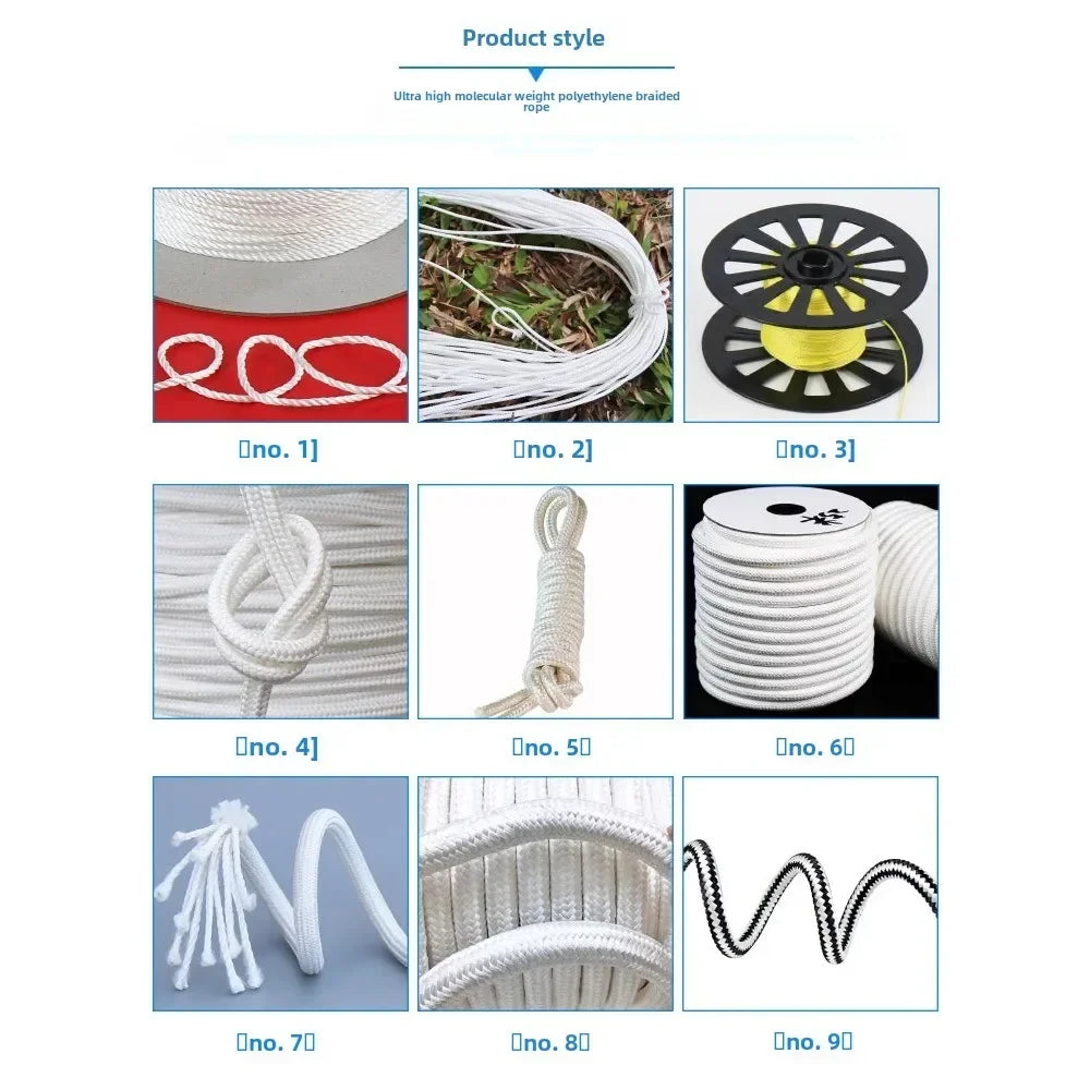 Hersteller Dyneema Seil Ultrahochmolekulares Gewicht Polyethylen UHMWPE Seil Offshore UV Korrosionsschutz Schiffskabelfolie