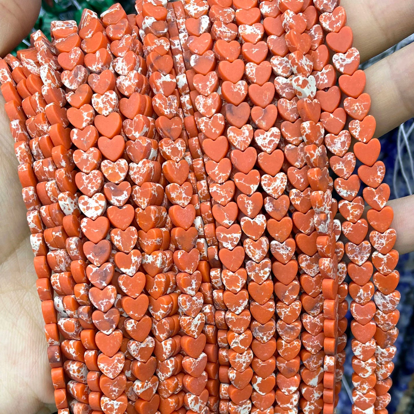 6MM Natürliche Herz Form Rubin Rot Chalcedon Lose Spacer Perlen Für Schmuck Machen DIY Armband Ohrringe Halskette Zubehör 7,5
