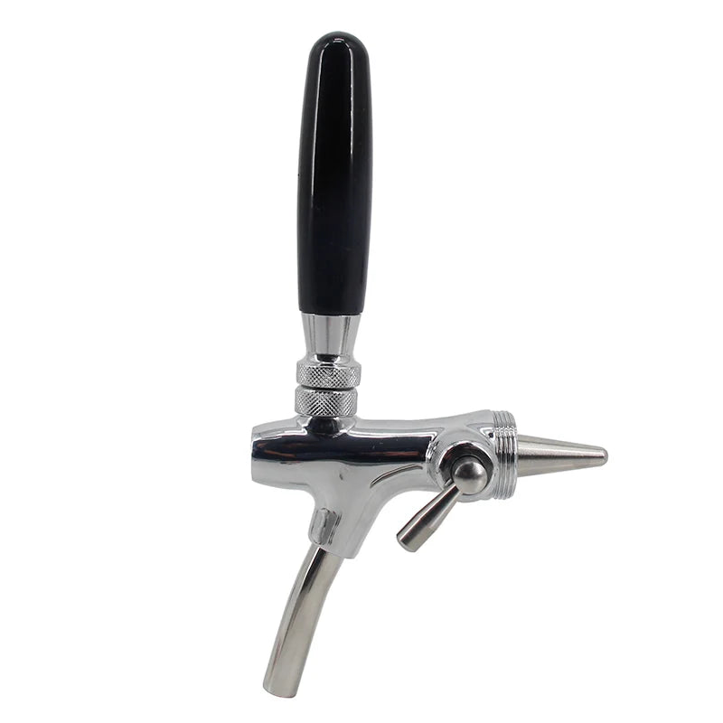 Standard Europäischen Bier Flow Control Wasserhahn mit 50mm Schaft & 8mm Ellenbogen Saitenhalter G5/8 "Einstellbare bier Tap Homebrew Fass Bar