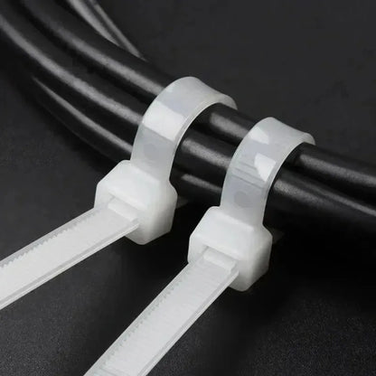 Neuer verdickter Schnallen-Kabelbinder, schwarzer Kunststoff-Kabelbinder in verschiedenen Ausführungen, selbstsichernder Mehrzweck-Nylon-Kabelbinder