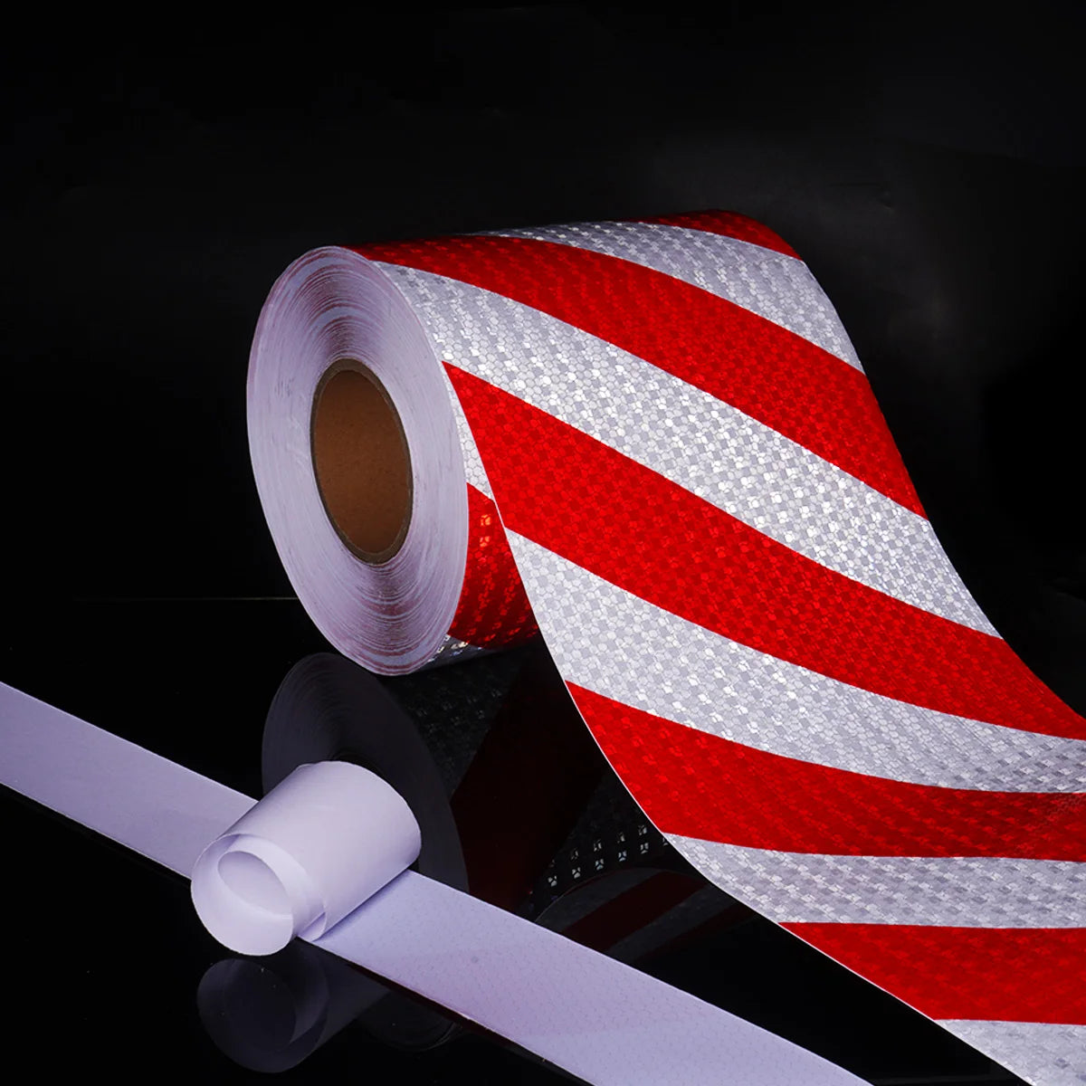 Reflektierendes Sicherheitswarnband, selbstklebender, glänzender Twill-Druck für die Fahrzeugwarnung, reflektierendes Klebeband