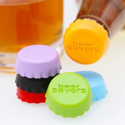 Bonbonfarbene Silikon-Bierflaschenverschlüsse, Bar, Heimbrauen, Weinherstellung, Barzubehör, Küche, Esszimmer, Garten, 6 Stück, 12 Stück