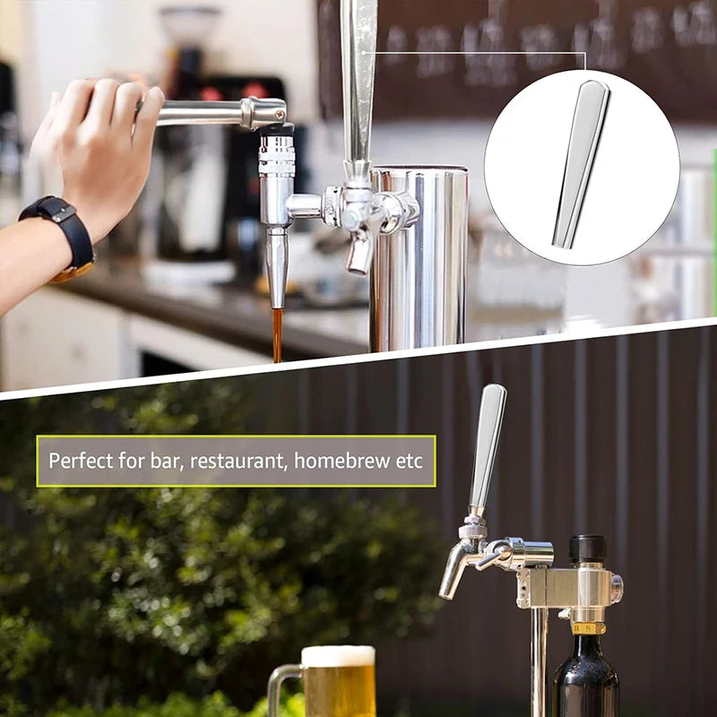 Große Bier Tap Griff, 304 Edelstahl Kegerator Tap Griffe Verwenden für Bier Turm, bier vom fass Fass Wasserhahn Griff Bar Zubehör