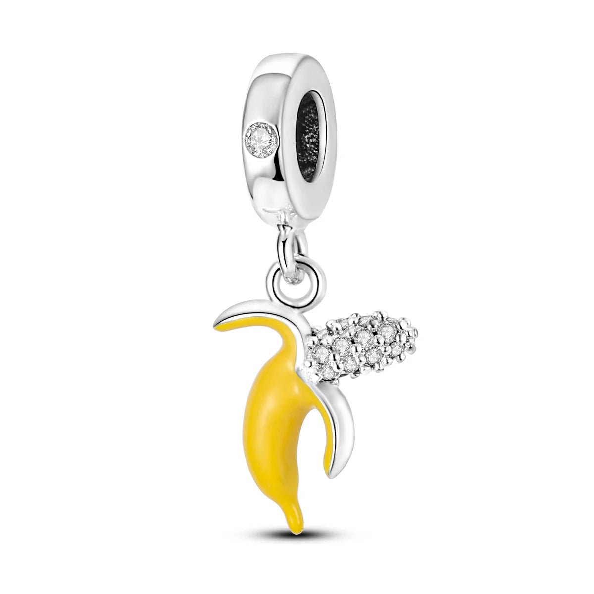 Obst-Charm-Perle aus 925er Silber, Erdbeere, Kirsche, Avocado-Anhänger, passend für Original-Armbänder, DIY-Modeschmuck