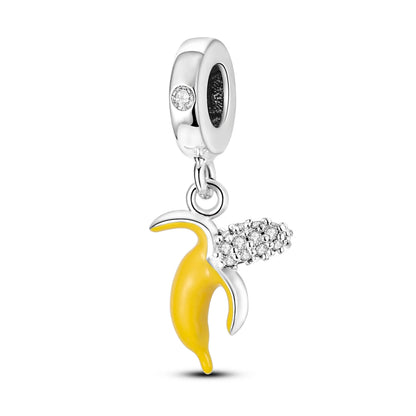 Obst-Charm-Perle aus 925er Silber, Erdbeere, Kirsche, Avocado-Anhänger, passend für Original-Armbänder, DIY-Modeschmuck