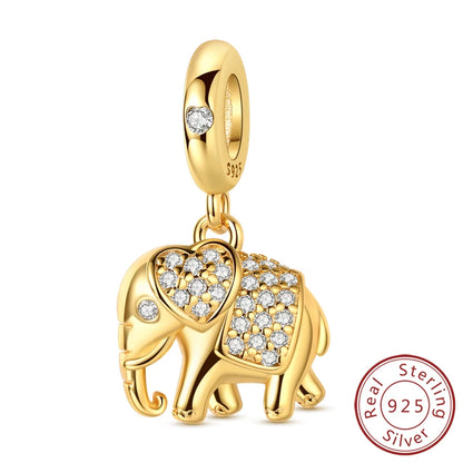 Original-Charm-Perlen aus 925er-Sterlingsilber, leuchtender, leuchtender Glühwürmchen-Schmetterlings-Anhänger für Armband-Charm-Schmuck