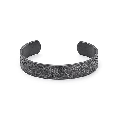 Mode Vintage 316L Edelstahl Viking Rune Armband Männer und Frauen Dominierenden Öffnung Armbänder Biker Amulett Schmuck Geschenke