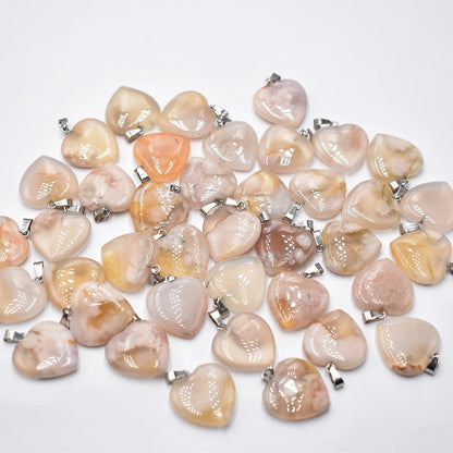 Großhandel 50 teile/los Mode 20mm herz naturstein amazonit charms anhänger für schmuck machen Kostenloser versand